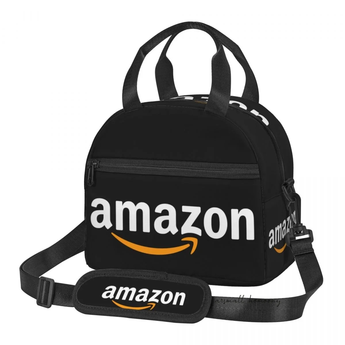 Сумка для ланча с логотипом Amazon женщин портативная термоизолированная коробка