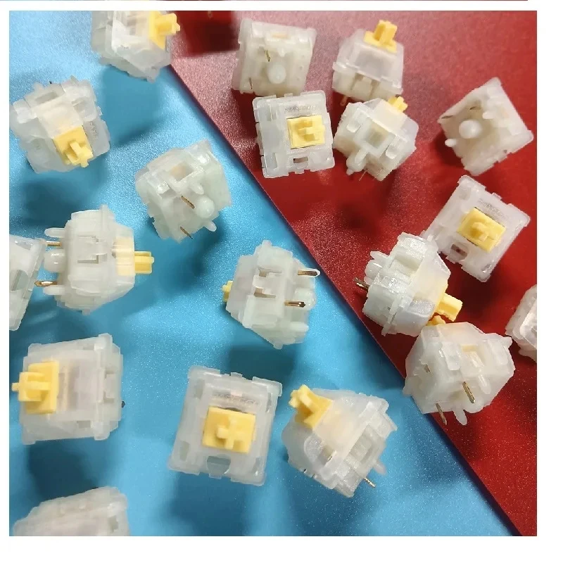 Gateron молочный Pro желтые красные переключатели Φ X1 линейный выключатель для