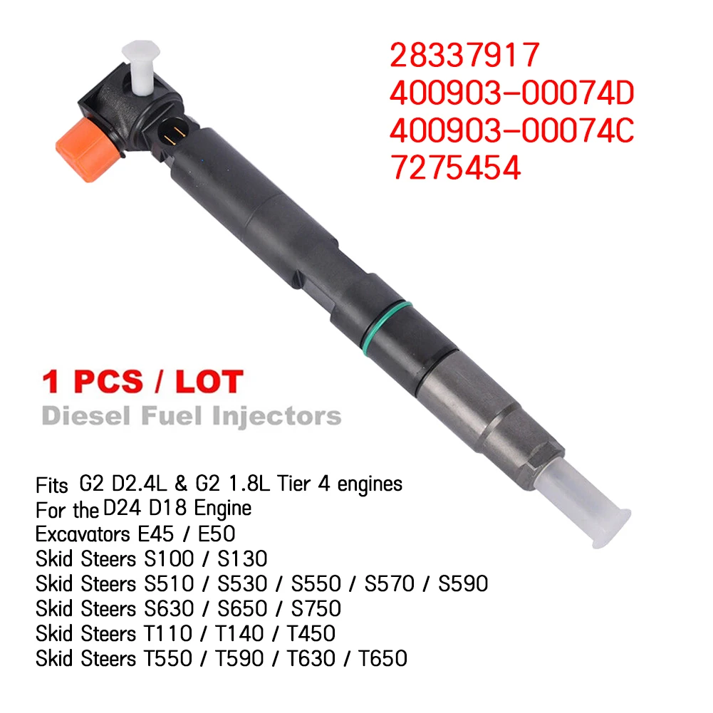 

New Delphi -Diesel Fuel Injector for Bobcat / Doosan Teir 4 D18 & D24 28337917 400903-00074D 7275454