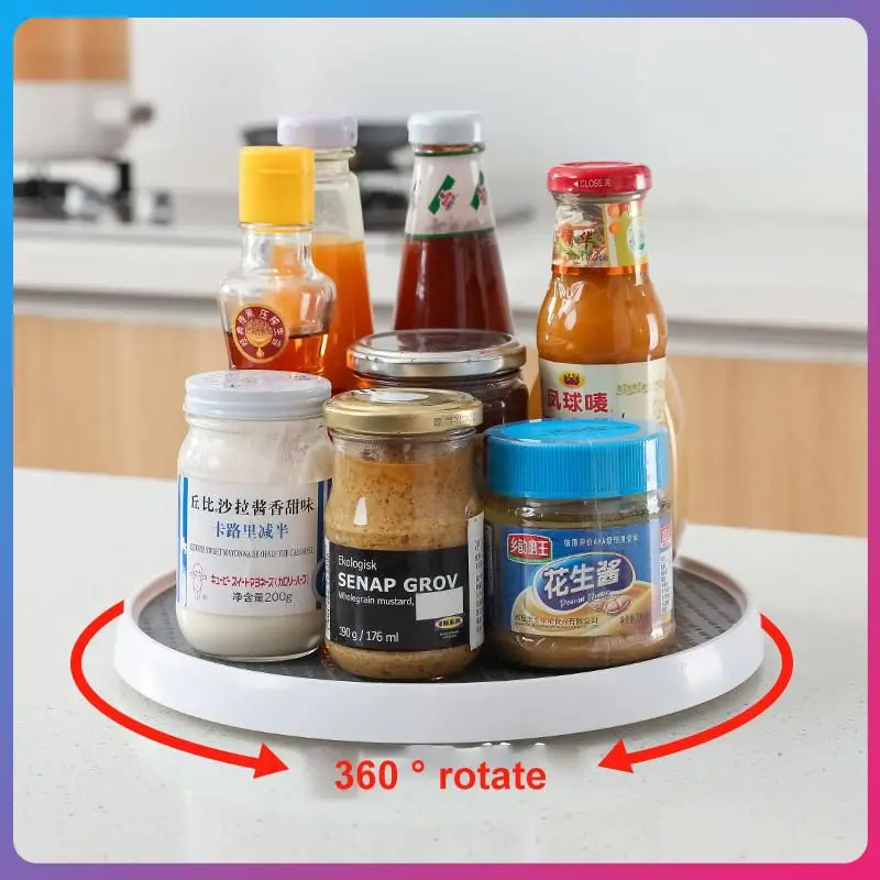 

Вращающийся на 360 градусов шкаф-органайзер для хранения специй, напитков, планшетофон для кухни, ванной комнаты