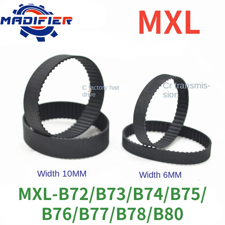 

GKTOOLS MXL Synchronous Timing belt B72MXL/B73MXL/B74MXL/B75MXL/ B76MXL/B77MXL/B78MXL/B80MXL Width 6/10mm