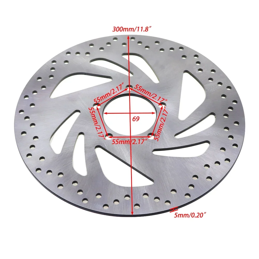 Ротор переднего тормозного диска мотоцикла 300 мм подходит для Suzuki Boulevard VZ800 Intrumer