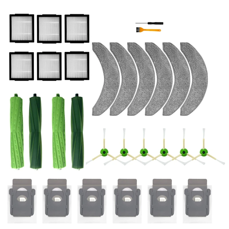 

For Irobot Roomba Combo J7+ Robot Vacuum Cleaner Main Side Brush HEPA Filter Dust Bag Spare Parts Accessory