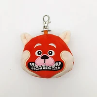 new turning red panda keychain plush model raccoon pendant doll cartoon plush kids toy for children