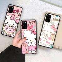 bandai cute cartoon hello kitty phone case soft for samsung galaxy note20 ultra 7 8 9 10 plus lite m21 m31s m30s m51 cover