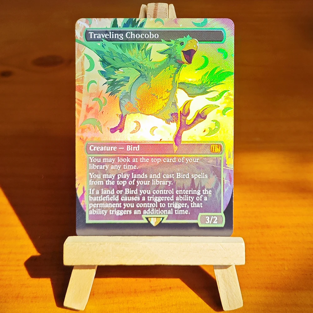 Фото Коллекционная карта Traveling Chocobo-TCG: Редкая эксклюзивная фольгированная карта для домашних игр №5