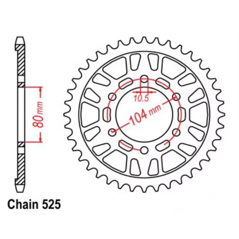 Задняя звездочка 525 60T для Kawasaki Z1000 ZR1000 03-20 ZX-7R ZX750 96-03 KLZ1000 12-20 ZX-9R ZX900 02-03 Z900 ZR900 17-20