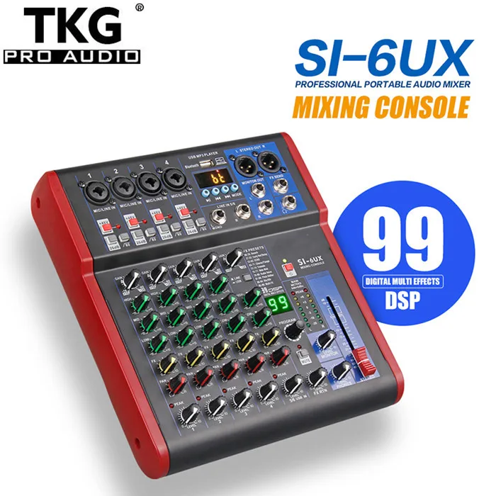 

TKG, звуковая система для сцены, динамик, 6 каналов, микшерная консоль