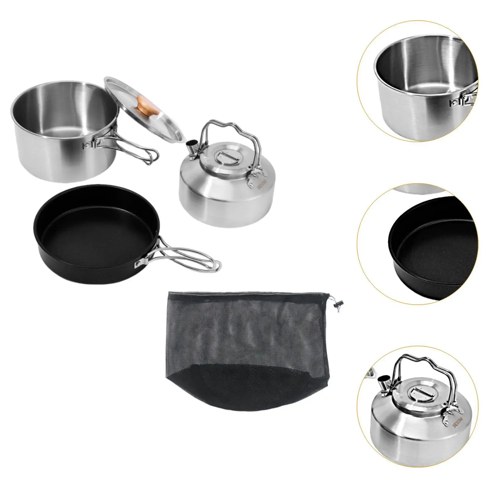 Набор посуды для кемпинга кухонная плита складная ручка снаряжение