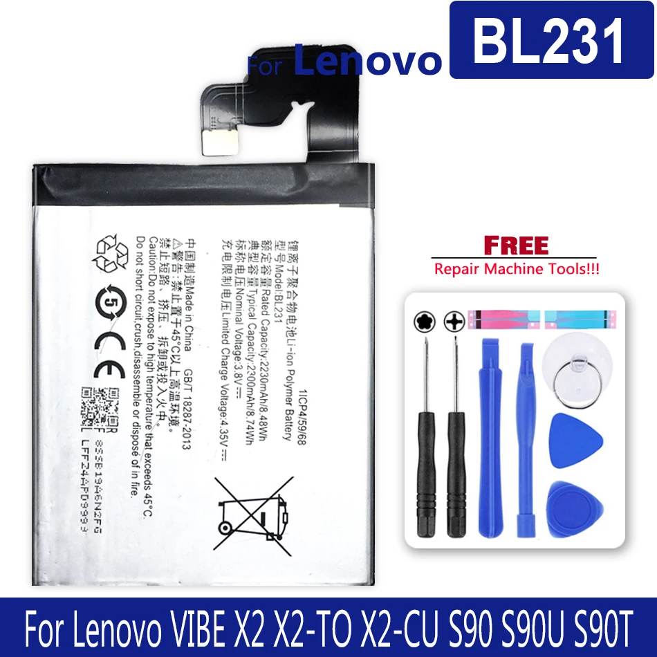 

2300mAh BL231 Battery For Lenovo VIBE X2 S90 S90u supply tracking number