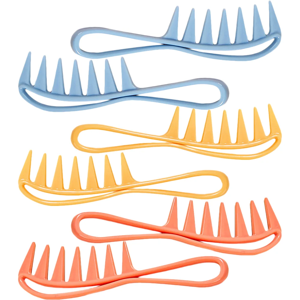 

6 Pcs Dressing Table Hairdressing Comb Man Curly Household Combd Abs Detangling