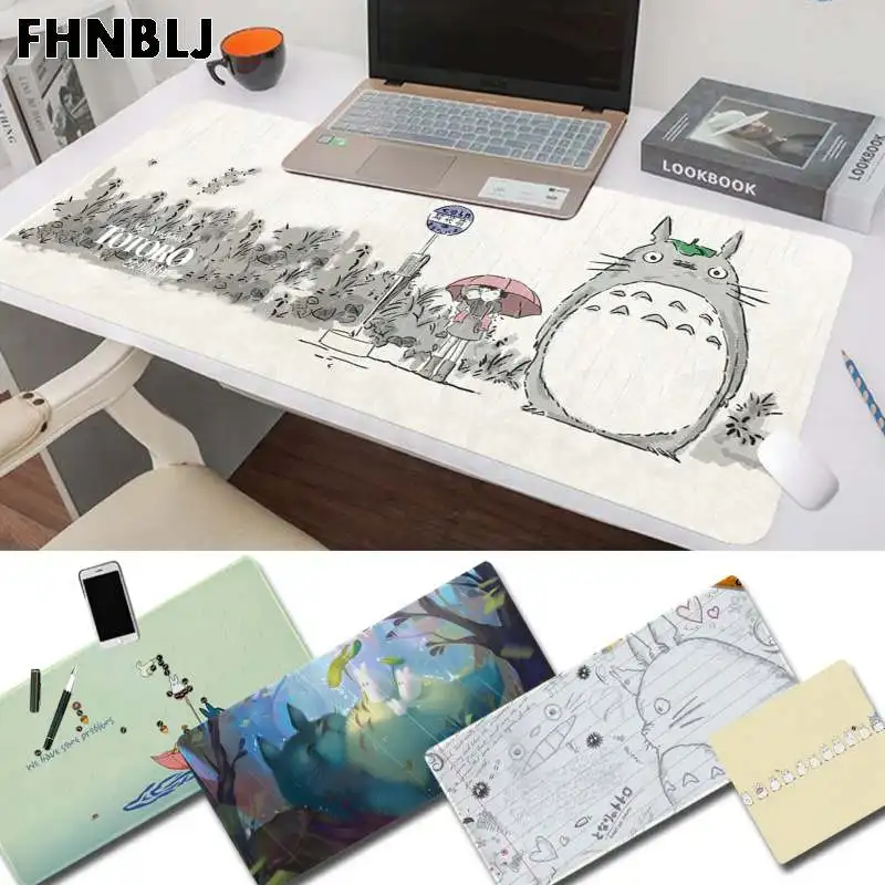 

FHNBLJ Totoro Pink Funny Large Gaming Mouse Pad XL Locking Edge Size For L XL Game Customized Mouse Pad For CS GO PUBG