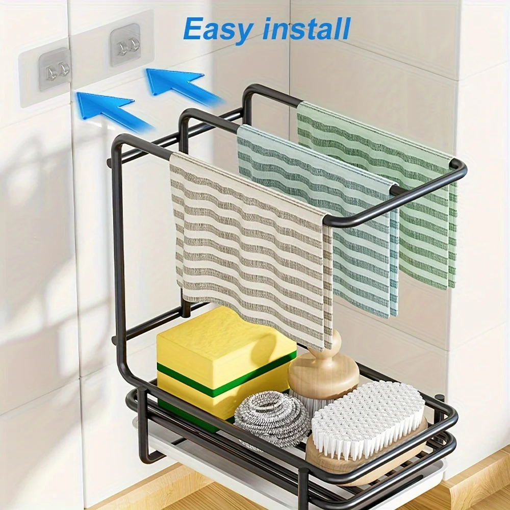 Черно-белый кухонный органайзер