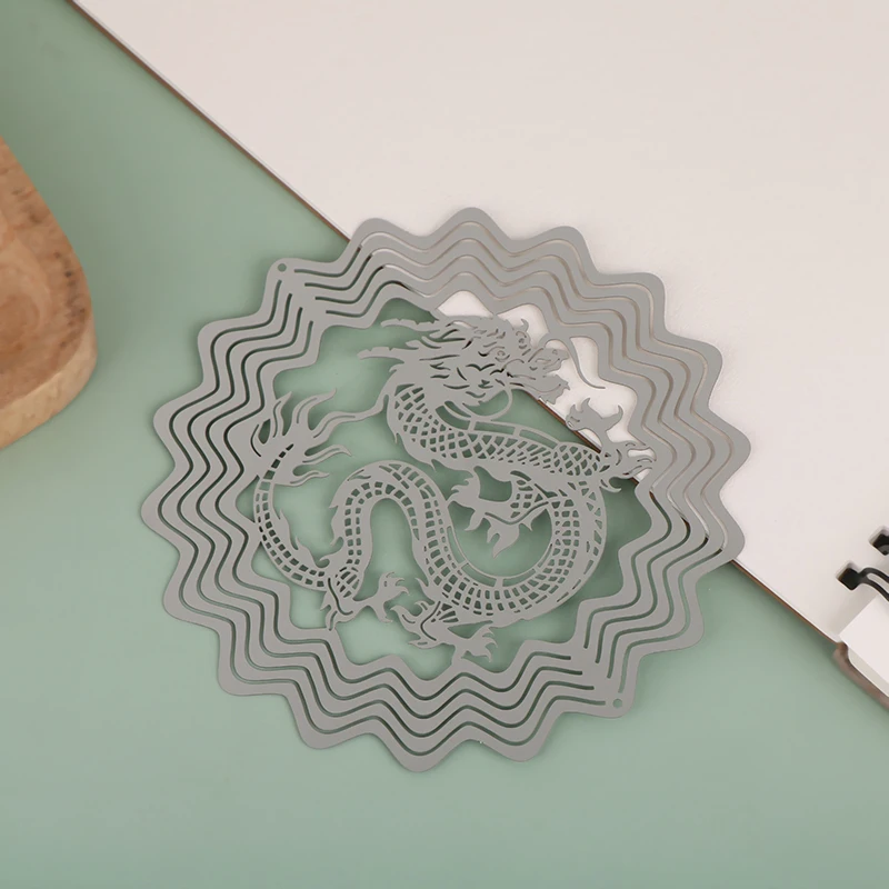 Сублимационный Спиннер Дракона Металлический Вращающийся Кулон Украшение Ловец