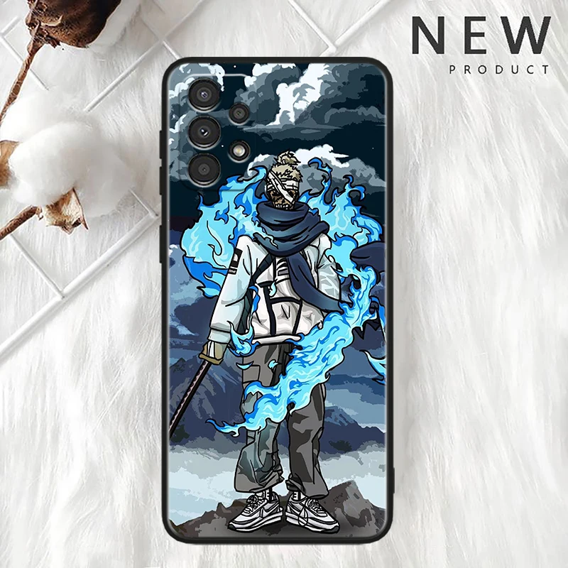 Luffy O-ne P-iece для Samsung A73 A72 A54 A53 A52S A34 A33 A32 A25 A24 A23 A22 A15 A14 A13 A05 черный чехол телефона