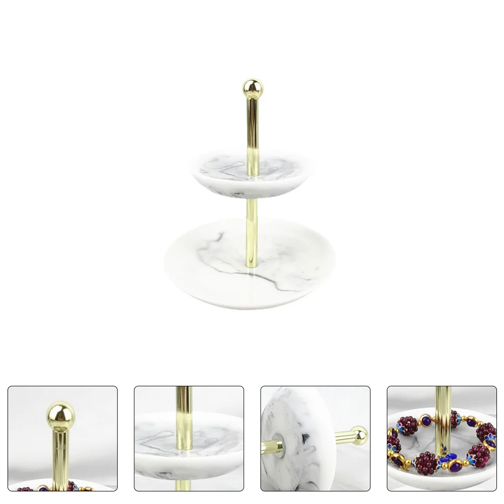

1pc 2-layer Jewelry Display Rack Bracelet Necklace Stand Watch Storage Rack