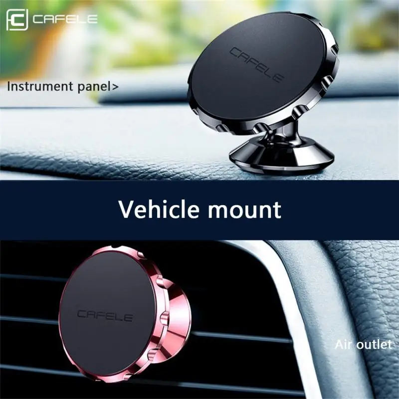 2023 Magnetic Bracket 360 Degree Rotating Aluminum Alloy Bracket Car Mobile Phone Holder Bracket Interior Accessories Holder