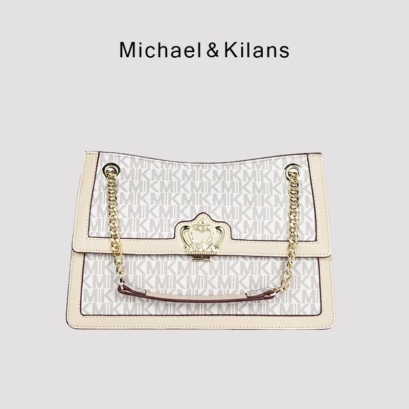 

MK сумк MICHAEL&KILANS сумка женская 2022 тренд, модная новая сумка через плечо в стиле ретро, темпераментная Наклонная Сумка-тоут на цепочке