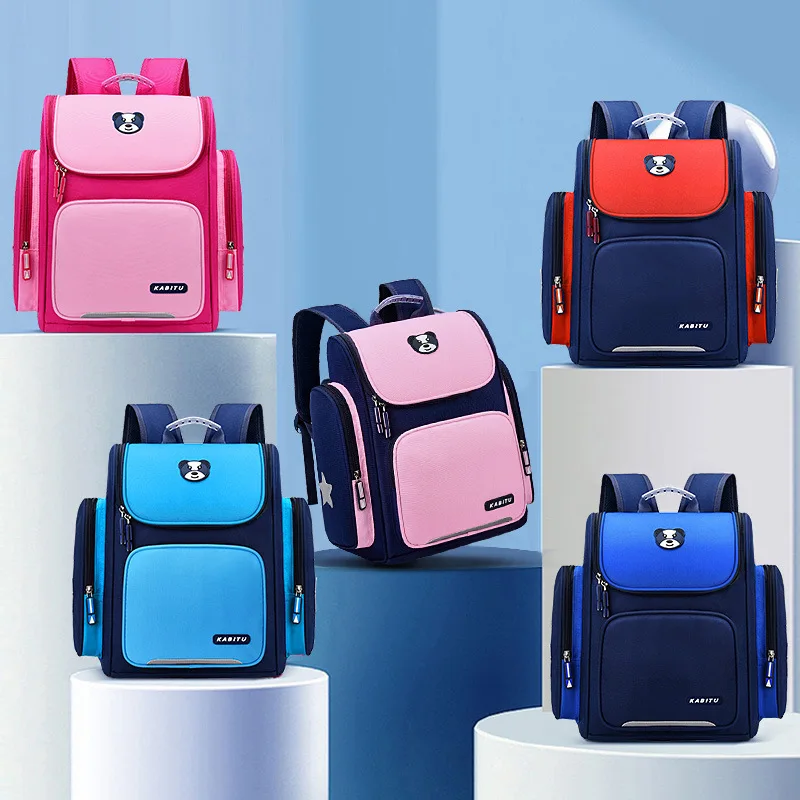 Grade 1-3-6 Primary School Students Backpacks for Girls Boys New High-capacity Children Oxford Fashion School Bags Waterproof