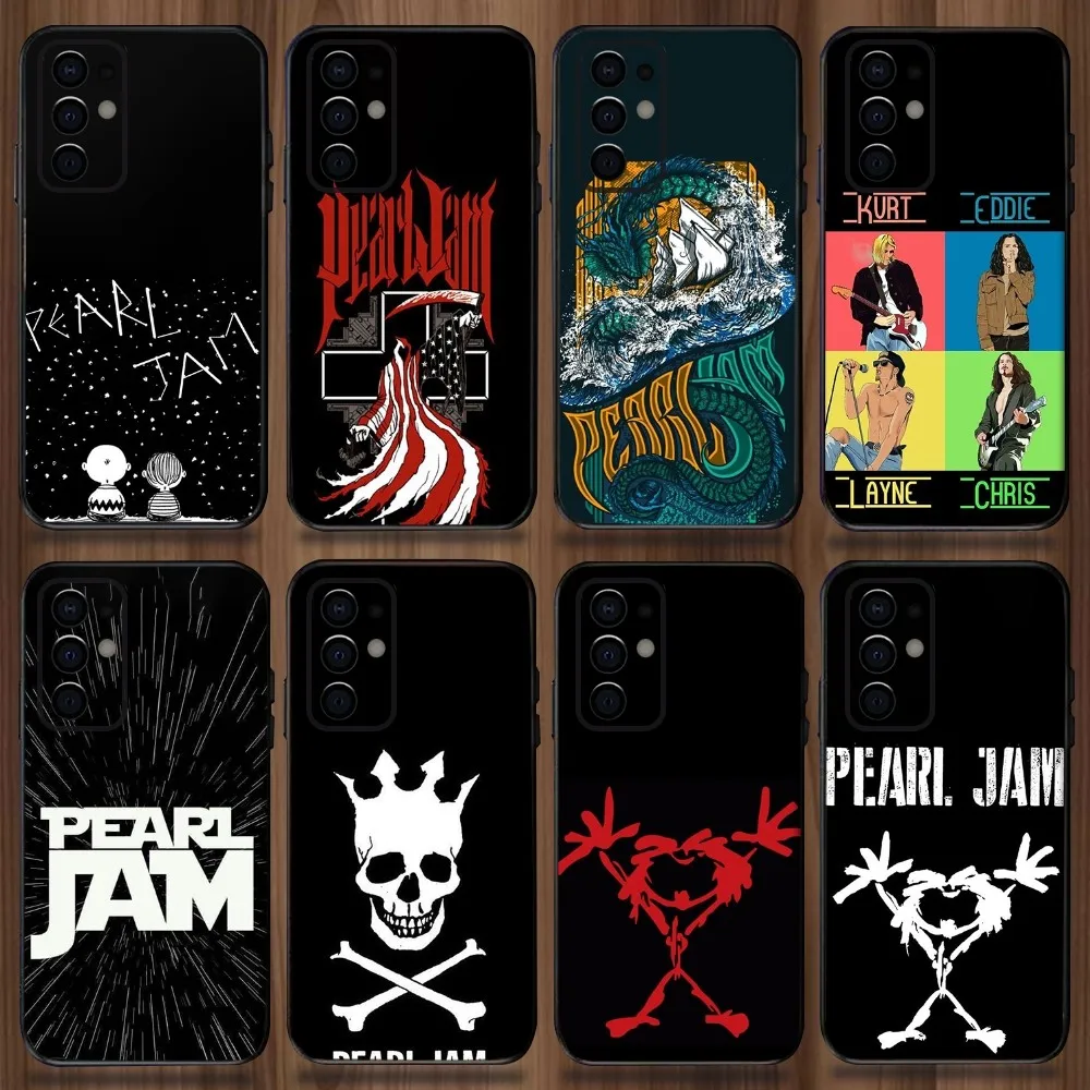 Чехол для телефона Pearl J-Jam Rock Band Samsung Galaxy A13 A21s A22 A31 A32 A52 A53 A71 A80 A91 Мягкий черный чехол
