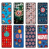 marvel christmas cartoon for samsung galaxy s22 s21 s20 ultra plus pro s10 s9 s8 s7 5g soft silicone black phone case cover capa