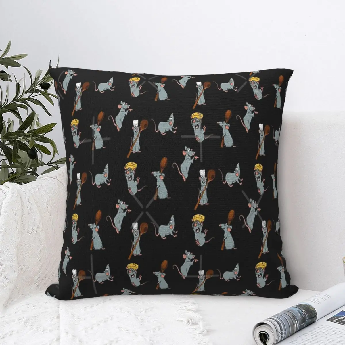 

Remy Ratatouille Pack Pillow Case Pillow Cover Sofa With Zipper Cushion Cover Decorative Pillow Case