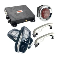 drop shipping kol cardot door handle lock unlock smart keyless entry system push button start car for toyota prado 10 17