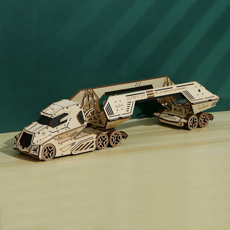 

3d three-dimensional wooden puzzle car wine rack educational toy birthday gift