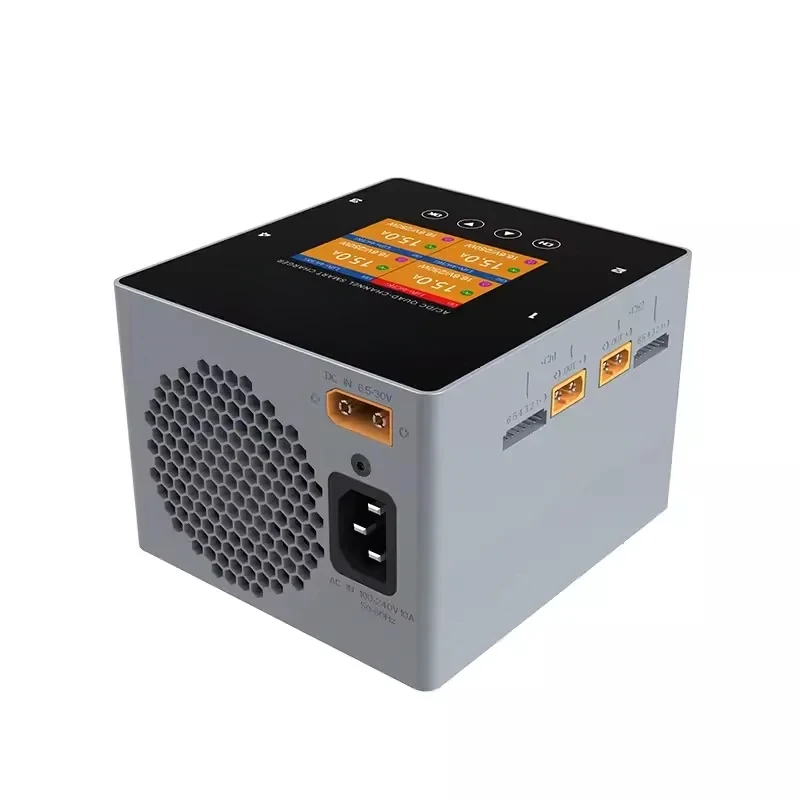Фото Умное зарядное устройство HOTA F6+ AC/DC AC500W DC250Wx4 15Ax4 для аккумуляторов Lipo, LiIon, NiMH №3