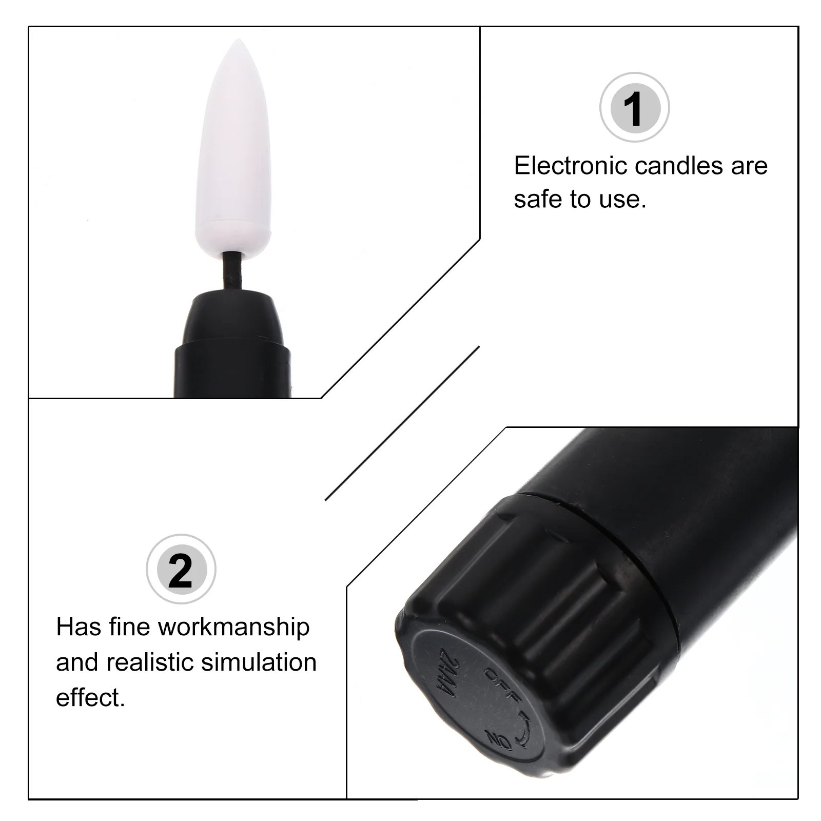 6 шт. декоративные светильники с длинными палочками для дома товары Хэллоуина