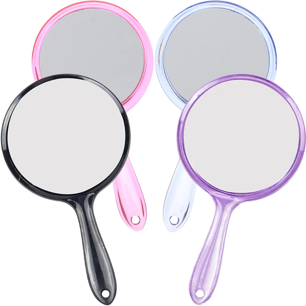 

Mirror Hand Makeup Travellooking Handheld Handle Compact Pocketwith Mirrorsheld Vanity Vintage Purse Portable Purseswomen