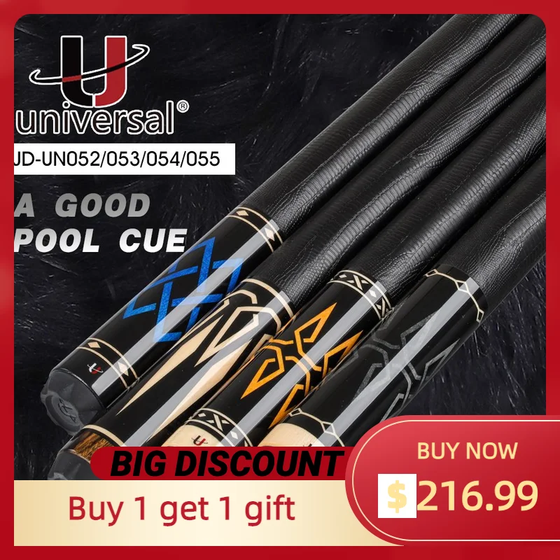 

Universal UN05 Series Pool Cue Stick Kit Billiard Cue 12.5mm Kamui Tip Technology Maple Shaft Billar Cue