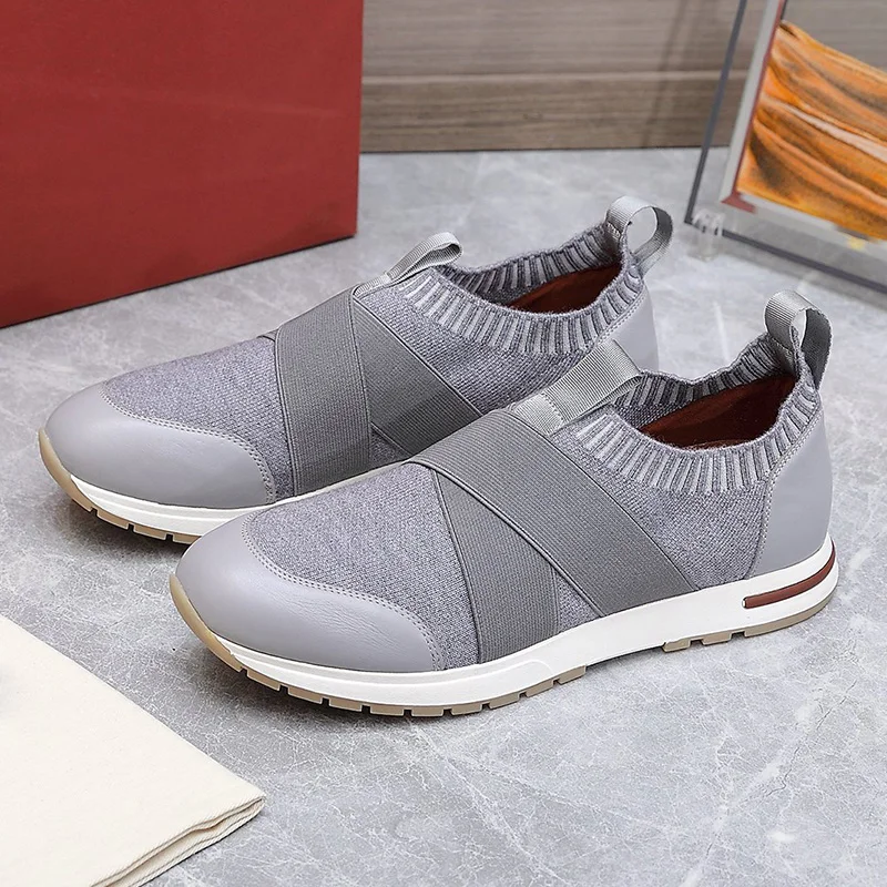 

Lightweight Comfortable Men's And Women's Same Style Casual Shoes Unique Wool Fly Knitting Design Sports Shoes Spring Autumn