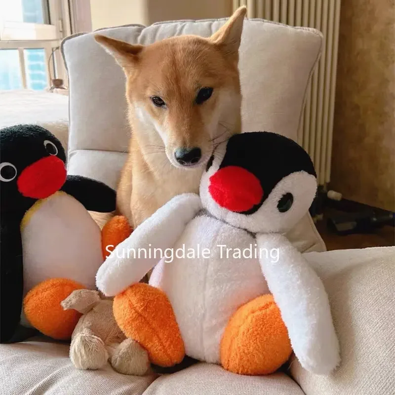 Фото Плюшевая игрушка Pingu, аниме Pingued Brother and Sister Pinga Peluche, кукла 38 см, косплей для подарка №2