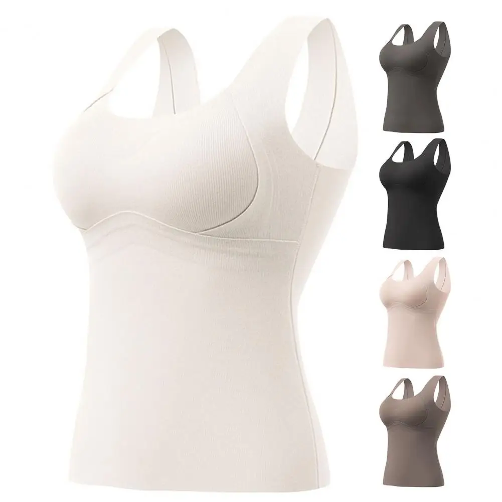 Облегающий терможилет женский бархатный с нагрудными подушечками для быстрой