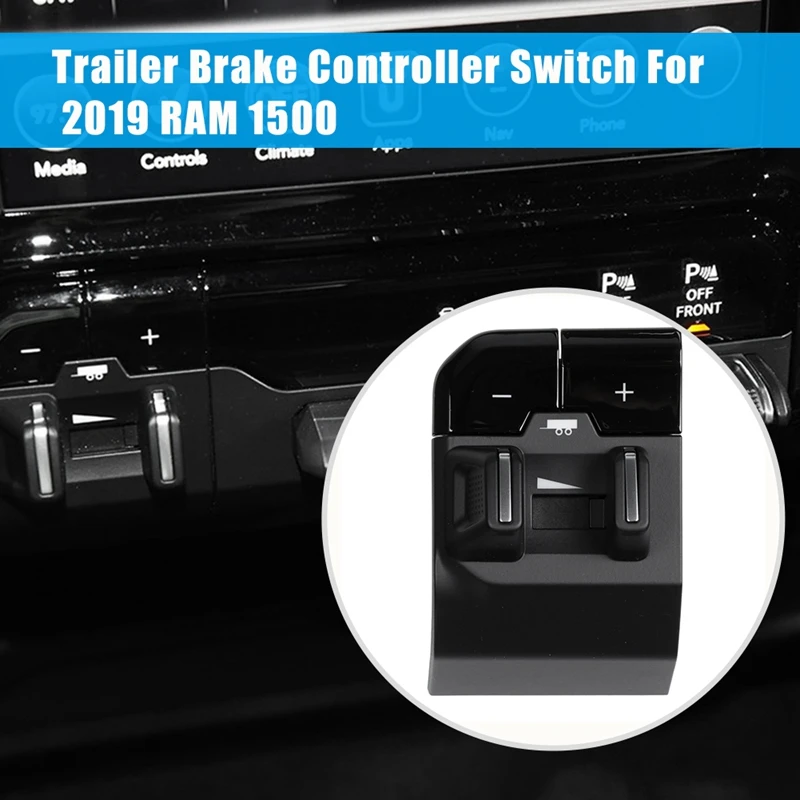 

Переключатель тормозного контроллера In-Dash для кузова 2019 RAM 1500 DT, только 2500 3500 4500 5500 68309259AC