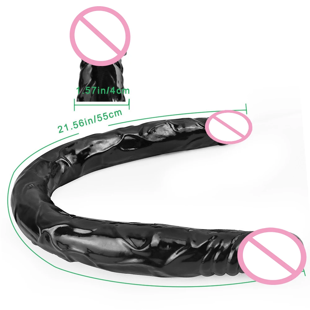 Супер длинный U-образный желеобразный двойной фаллоимитатор Вагинальный