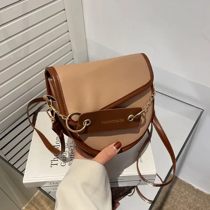 

Vintage Crossbody Saddle Bags For Women 2022 Luxury Brand Female Mini Purses And Handbags Trend Solid Color Ladies Shoulder Bag
