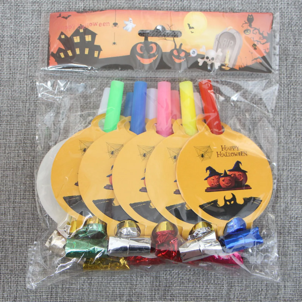 Хэллоуин вечерние украшения дети свистки воздуходувки игрушки выдувы сувениры