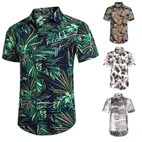 fabulous men shirt short sleeve buttons turn down collar beach top summer shirt summer shirt