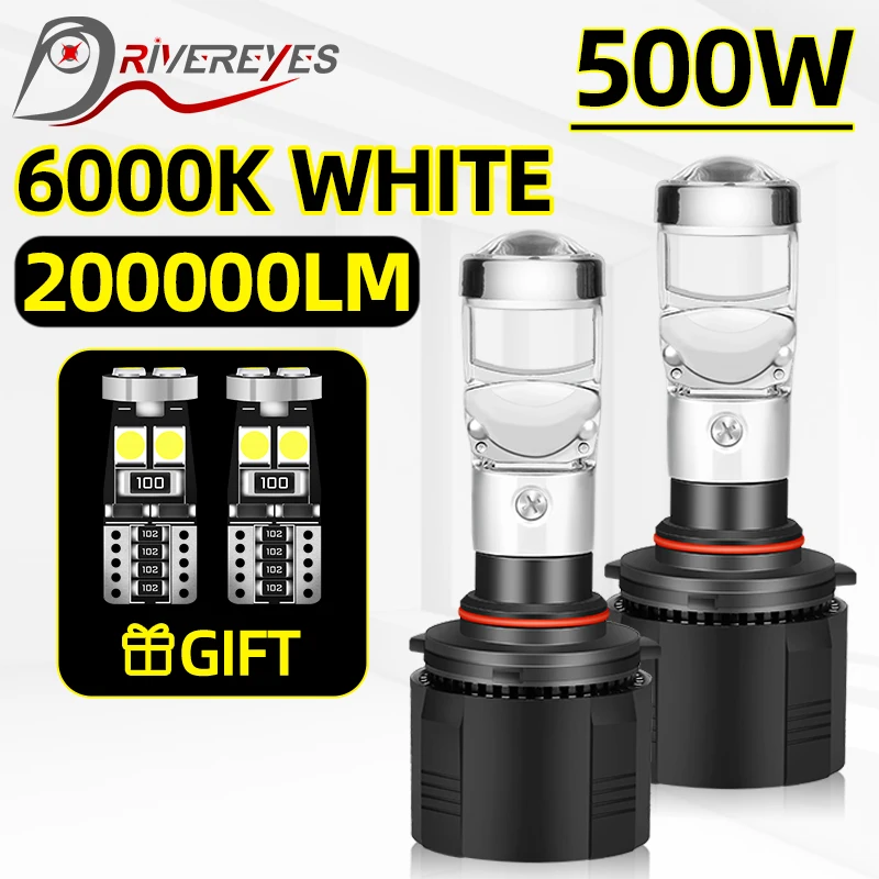 

Bi LED H4 H7 H11 Car Headlights Projector Lens 200000LM 6500K 9005 HB3 9006 HB4 H8 H16 H9 3000K White Lenses Canbus 12V 24V LHD