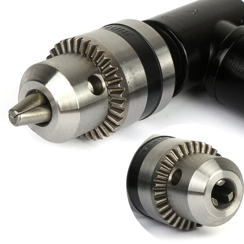 

X37E Cordless Right Angle Drill Attachment Adapter 90 Degree Electric Drill Chuck 8mm Hex Shank Three-jaw Chuck Power Tool