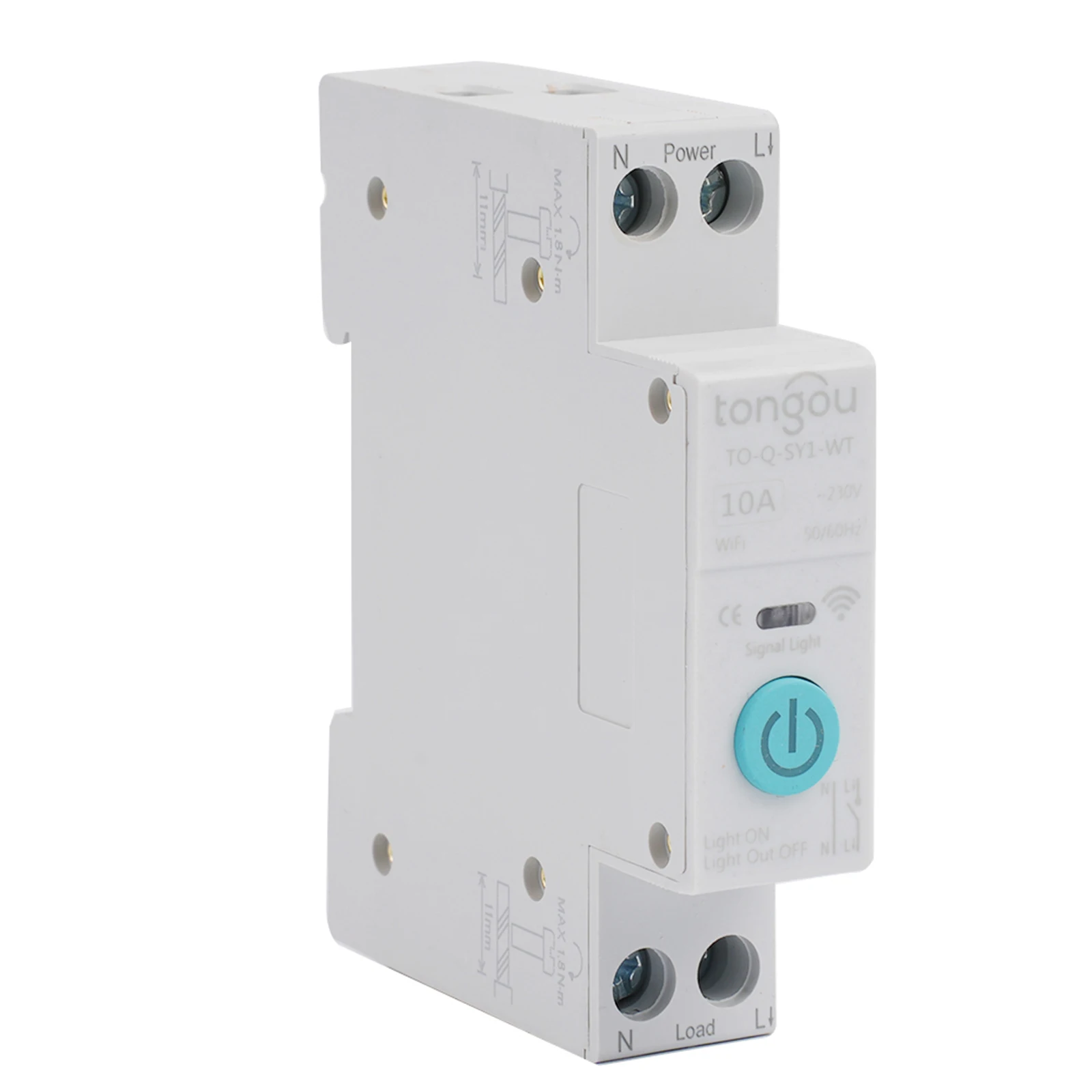 

Control Switch Circuit Breaker 90V-240V Manual Remote Control Smart Protection TO-Q-SY1 WiFi 2.4GHz For Family