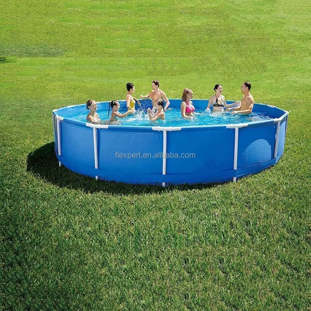 

305X76 cm Fashion design Above Ground Pool adult children indoor outdoor large slide FRAME POOL mobile swimming pool for sale