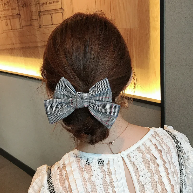 

Print Ribbon Bow Hairpin Clips for Women Girls Hair Accessories Hairgrip Fashion Ponytail Holder Barrette Hair Pins Headwear New