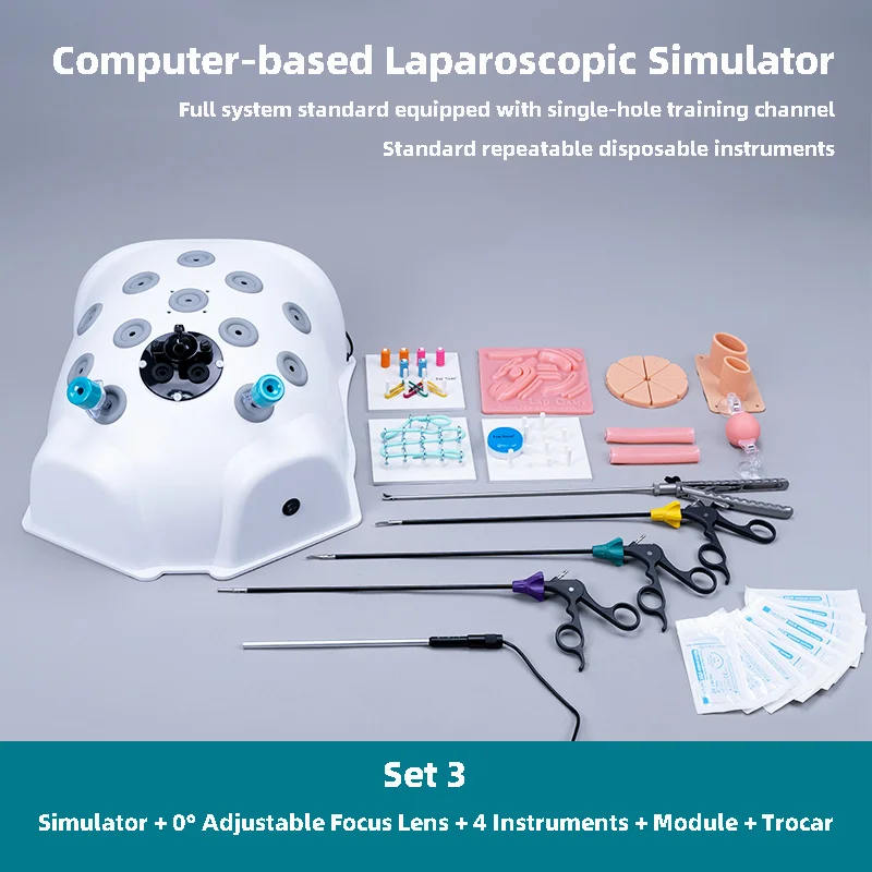 

Симулятор лапароскопии Лапароскопический эндоскоп Тренажер Эндоскопическая камера Лапароскопические инструменты Хирургия Обучение хирургии