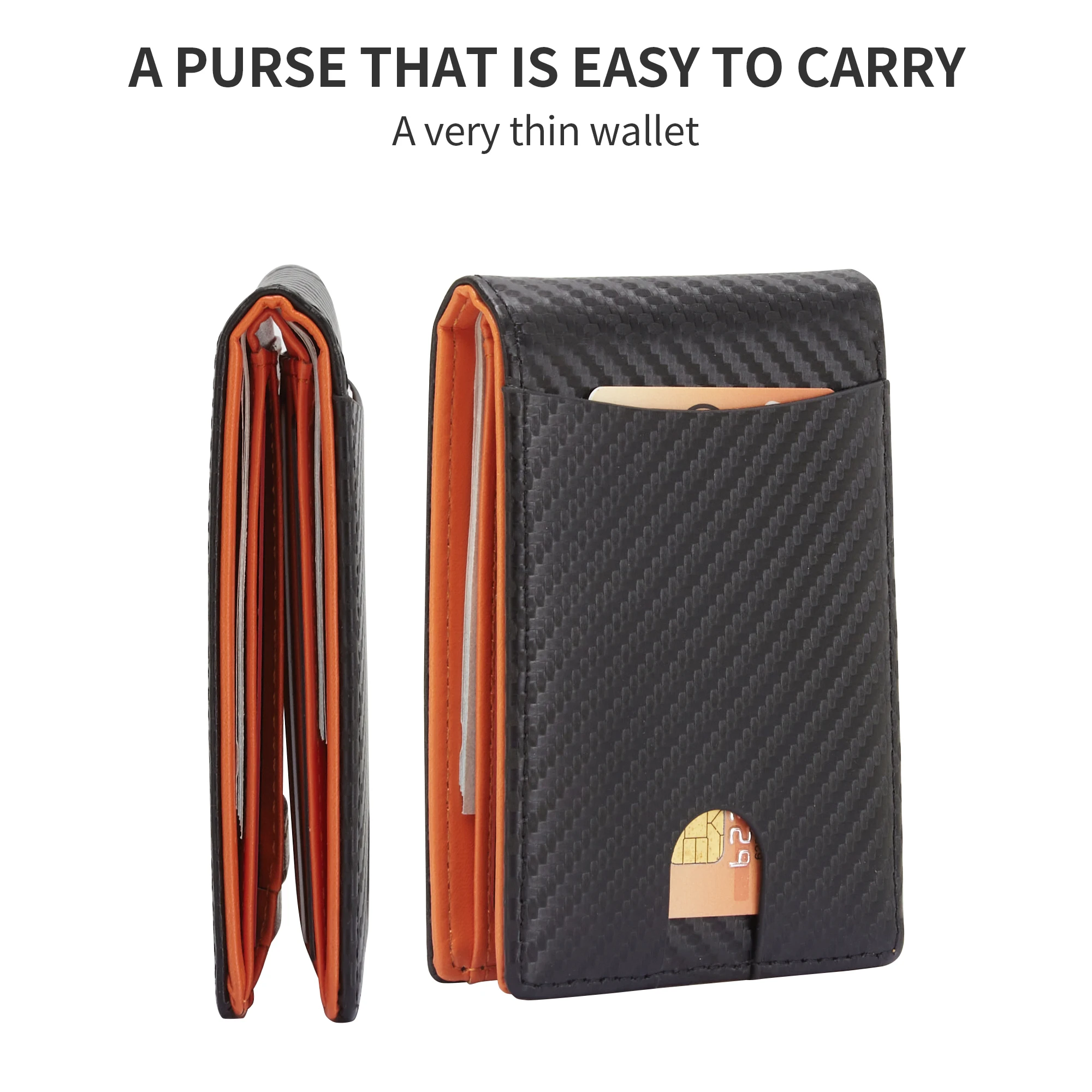 Тонкие кошельки для мужчин мужской бумажник с зажимом денег кошелек двойного