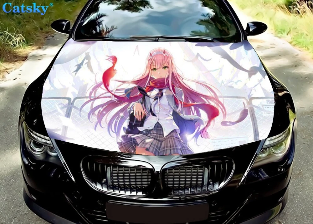 

Japanese Darling 02 Theme Car Hood Decal, Custom Wrap Decal, Vinyl Graphic Sticker, Car Body Sticker Decorate Protection Sticker