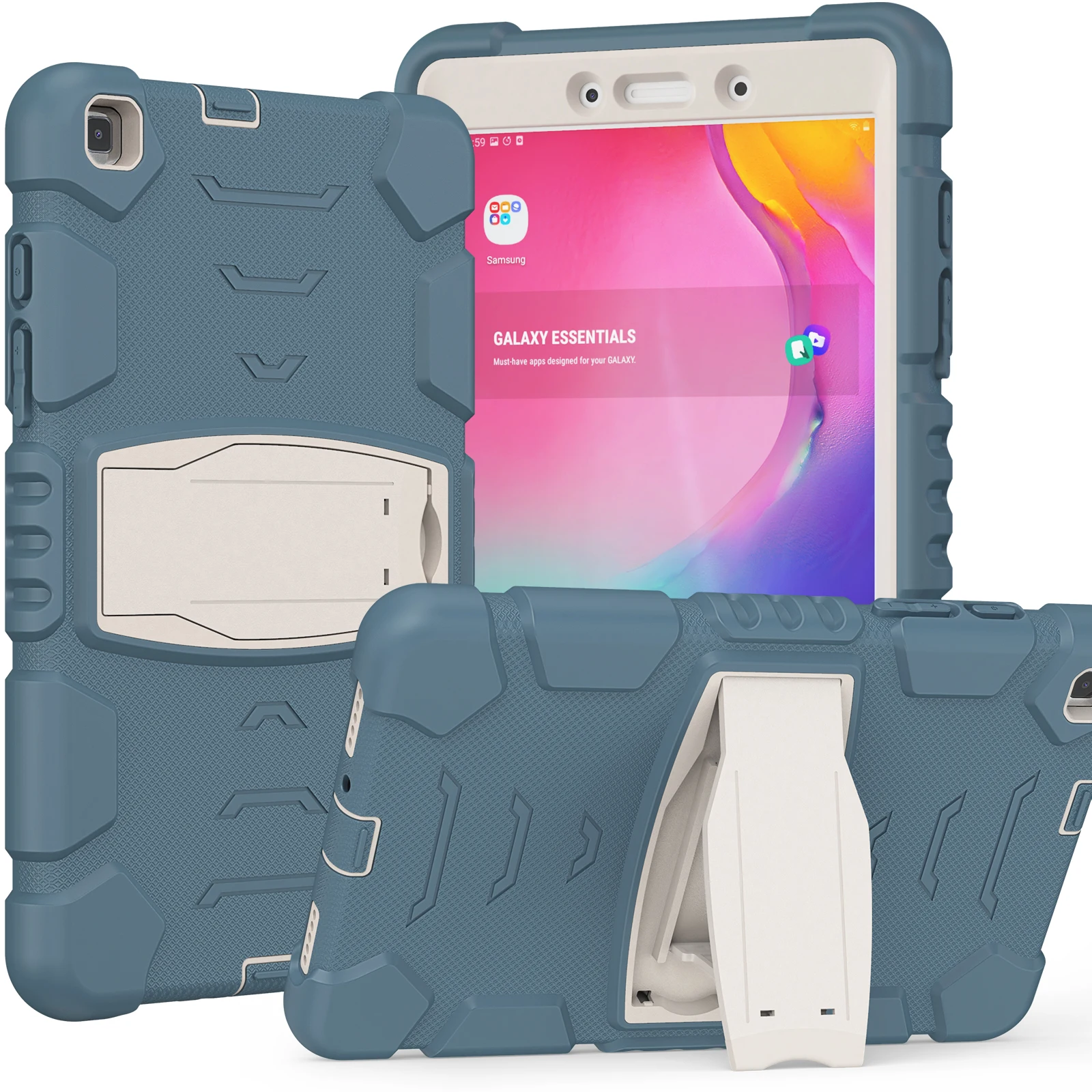

SM-T290/SM-T295 Samsung Galaxy Tab A 2019 8.0 Inch Case with Kickstand Full Body Duty Case Shockproof Protective Cover for T297