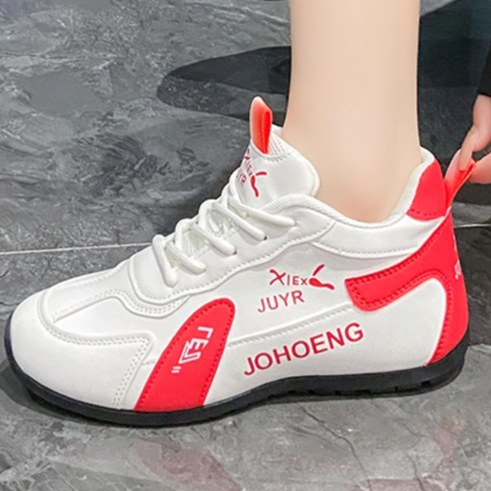 

Женские повседневные кроссовки, сезон весна-осень 2023, модная дышащая сетчатая Спортивная Обувь На Шнуровке Для Женщин, женская прогулочная обувь на платформе